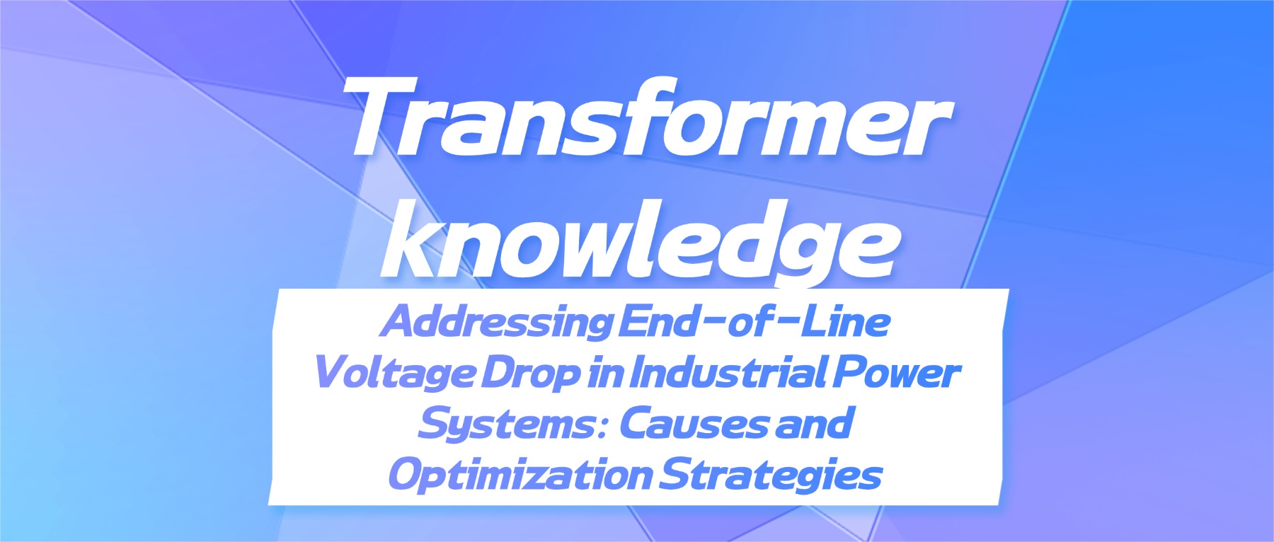 Addressing End-of-Line Voltage Drop in I
